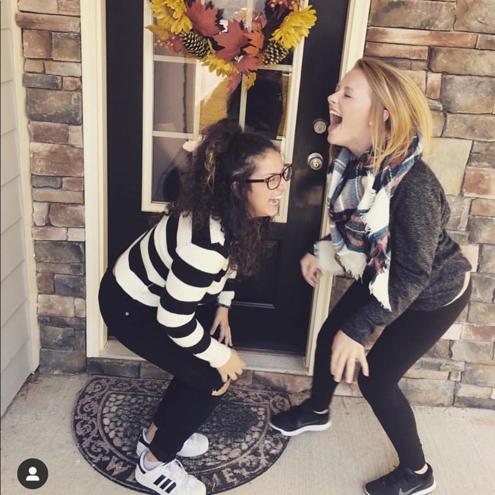 Black and white sweater